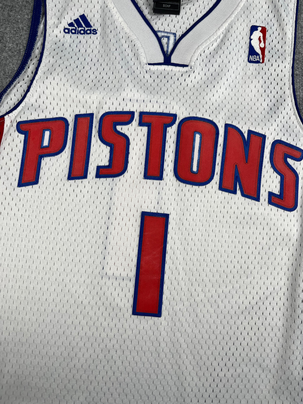 Allen Iverson #1 - Detroit Pistons Home 2008-2009 - Adidas (S) - Maillot NBA
