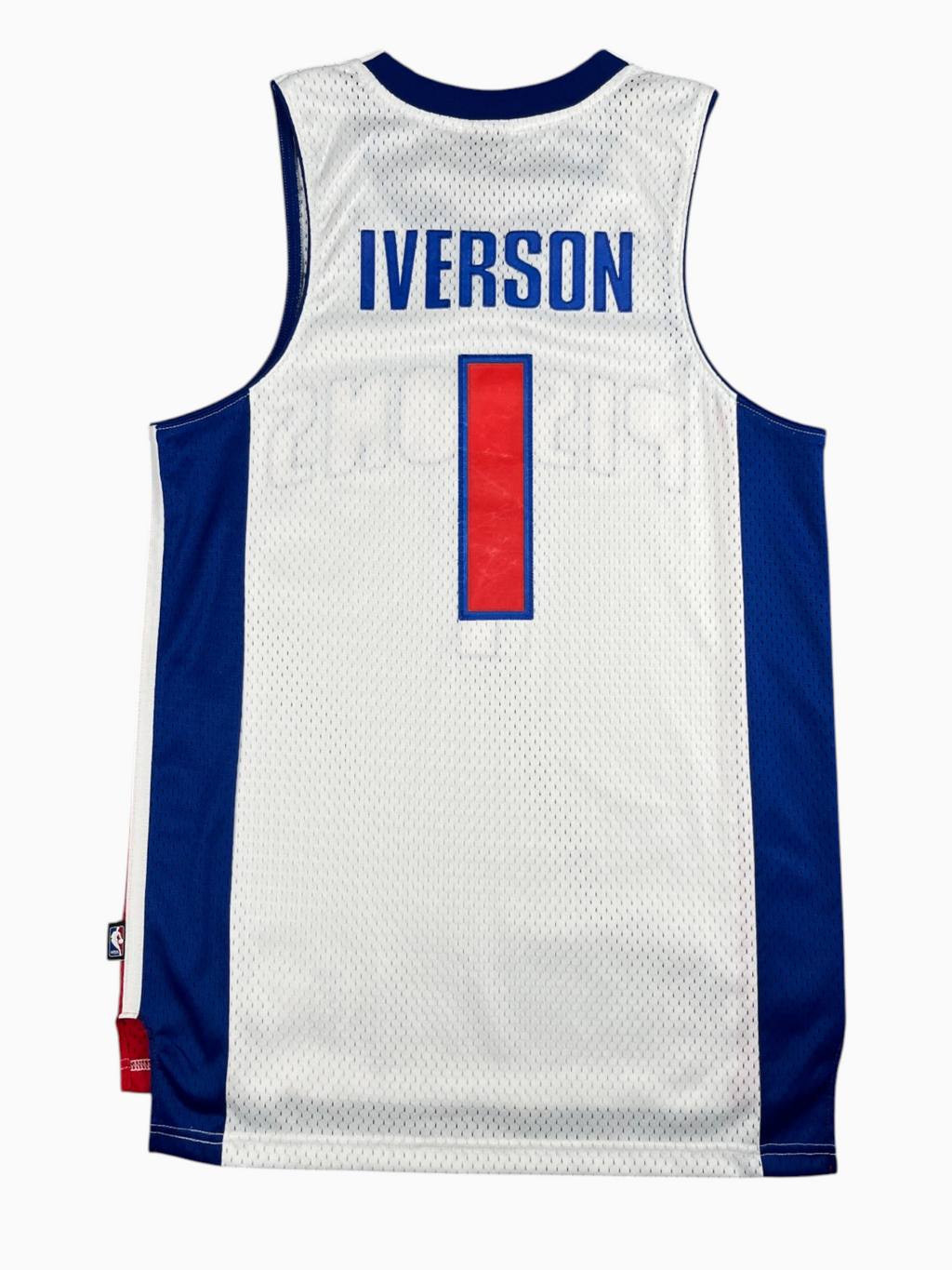 Allen Iverson #1 - Detroit Pistons Home 2008-2009 - Adidas (S) - Maillot NBA