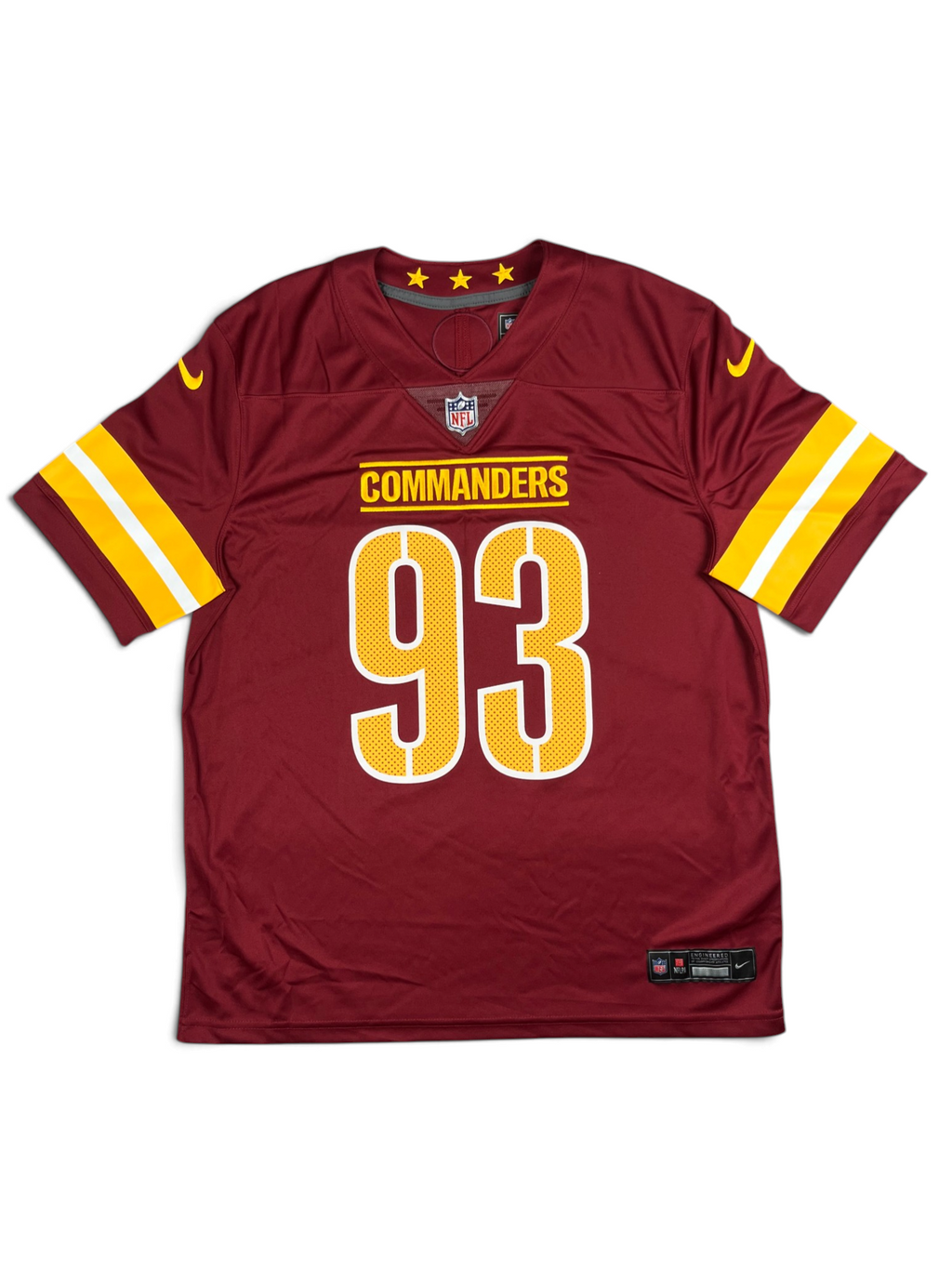 Jonathan Allen #93 - Washington Commanders Home - Nike Limited (L) - Maillot NFL