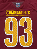 Jonathan Allen #93 - Washington Commanders Home - Nike Limited (L) - Maillot NFL