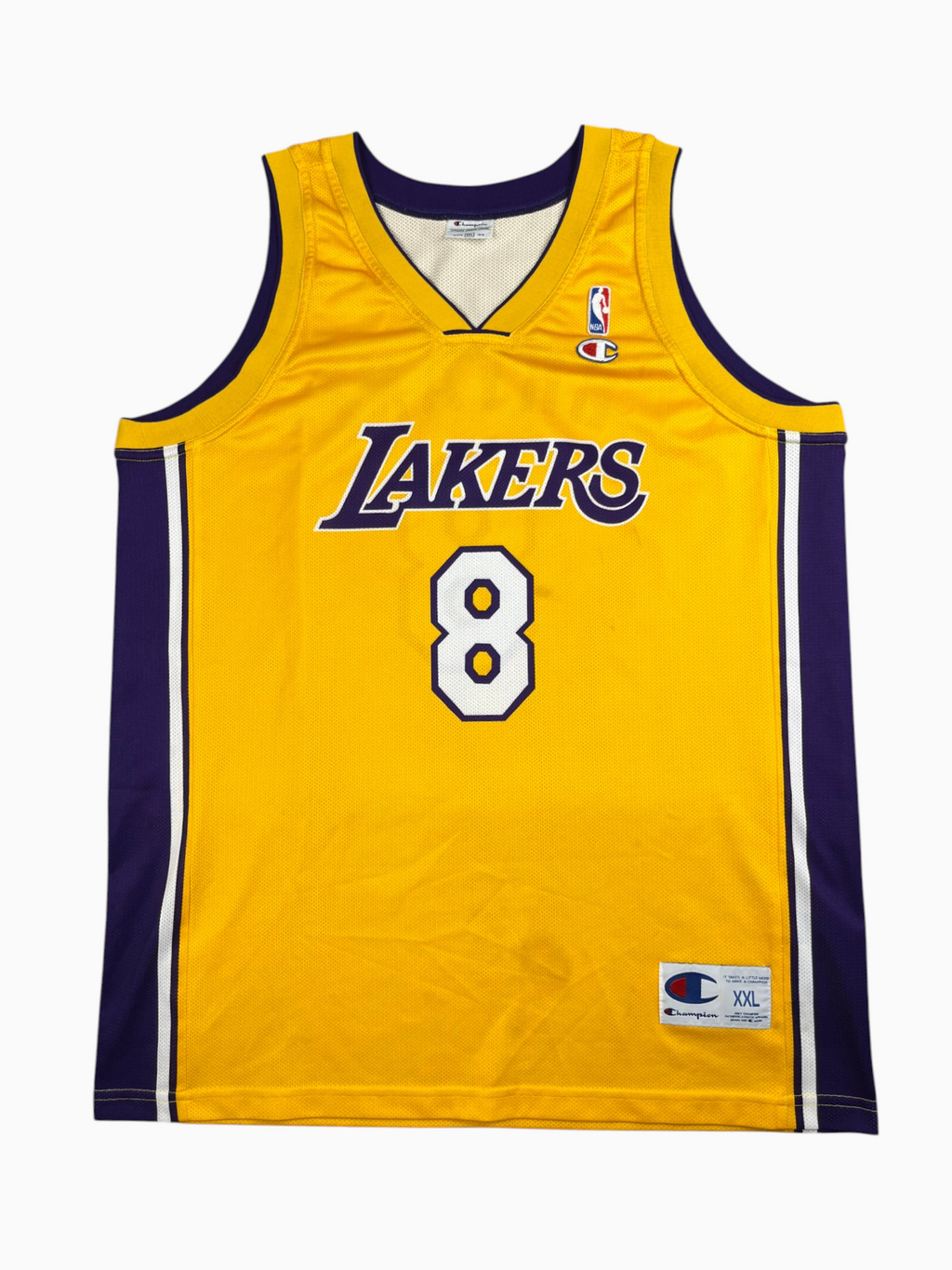 Kobe Bryant #8 - Los Angeles Lakers Home 2000-2006 - Champion (XXL) - Maillot NBA