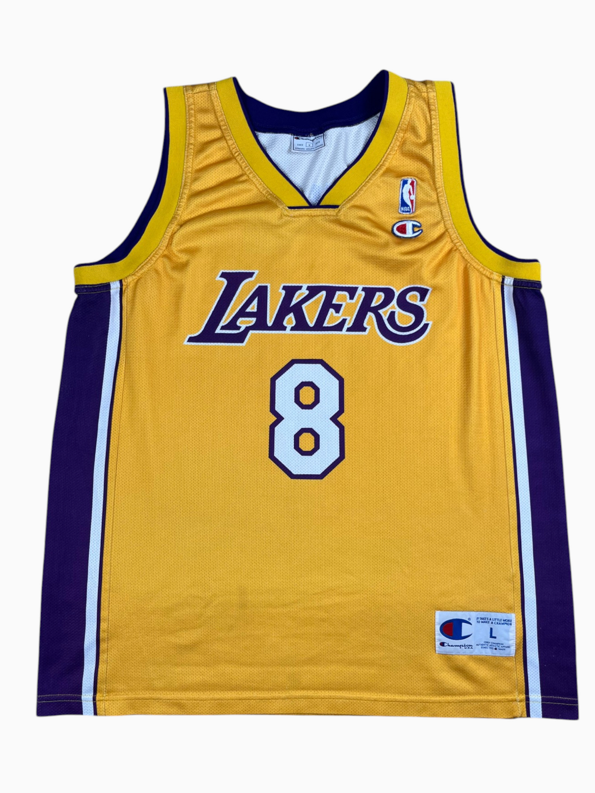 Kobe Bryant #8 - Los Angeles Lakers Home 2000-2006 - Champion (L) - Maillot NBA