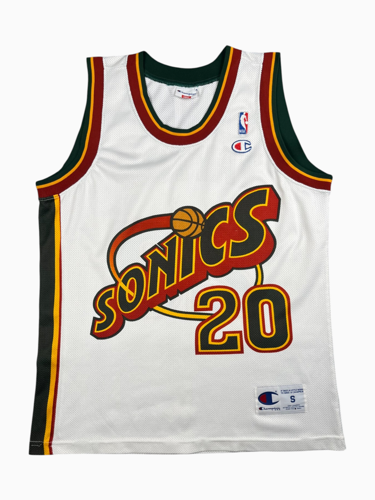 Gary Payton #20 - Seattle SuperSonics Home 1996-2001 - Champion (S) - Maillot NBA