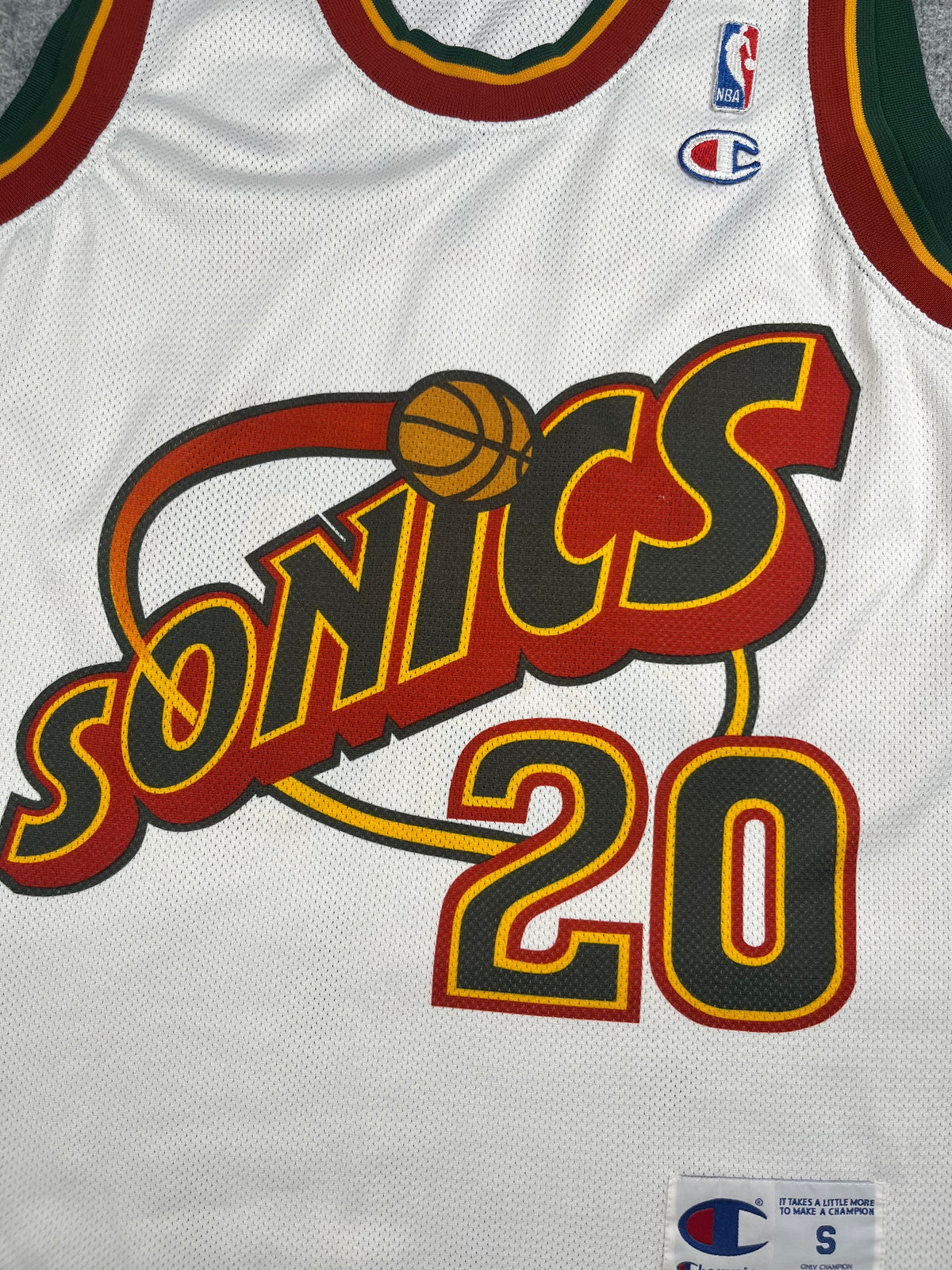 Gary Payton #20 - Seattle SuperSonics Home 1996-2001 - Champion (S) - Maillot NBA