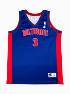 Ben Wallace #3 - Detroit Pistons Away 2002-2006 - Champion (XXL) - Maillot NBA