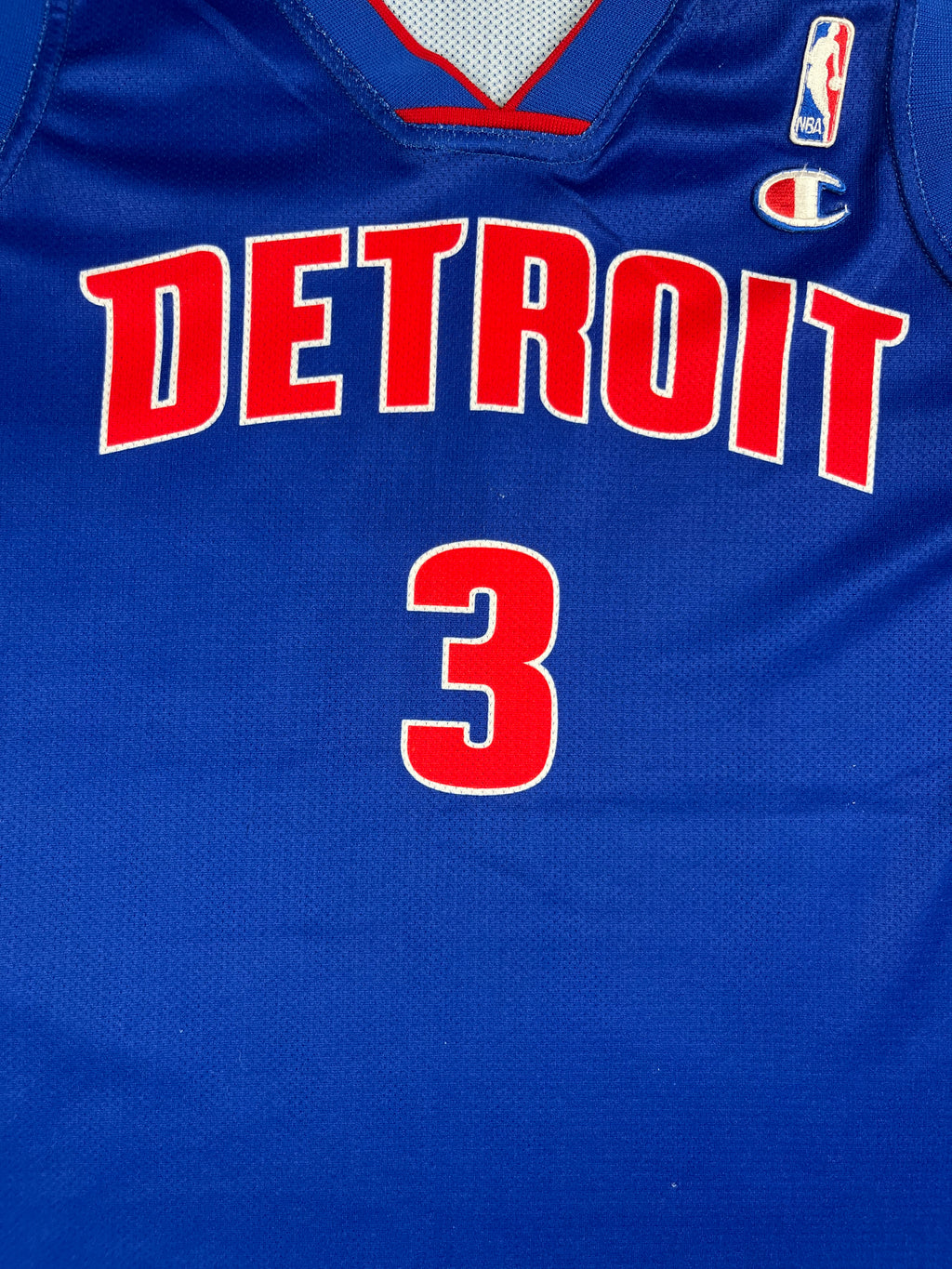 Ben Wallace #3 - Detroit Pistons Away 2002-2006 - Champion (XXL) - Maillot NBA
