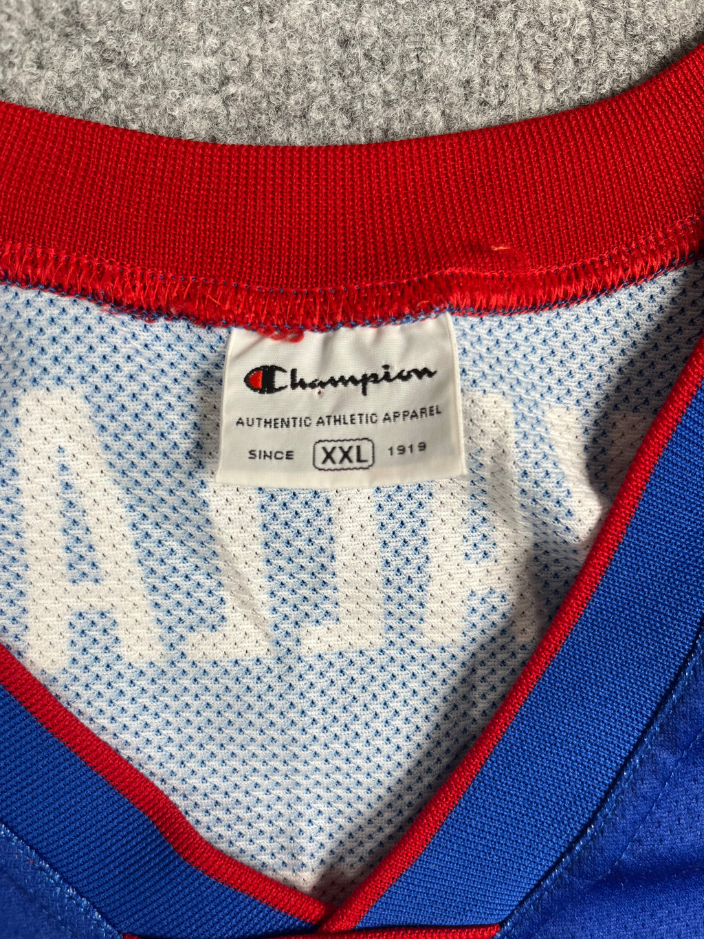 Ben Wallace #3 - Detroit Pistons Away 2002-2006 - Champion (XXL) - Maillot NBA