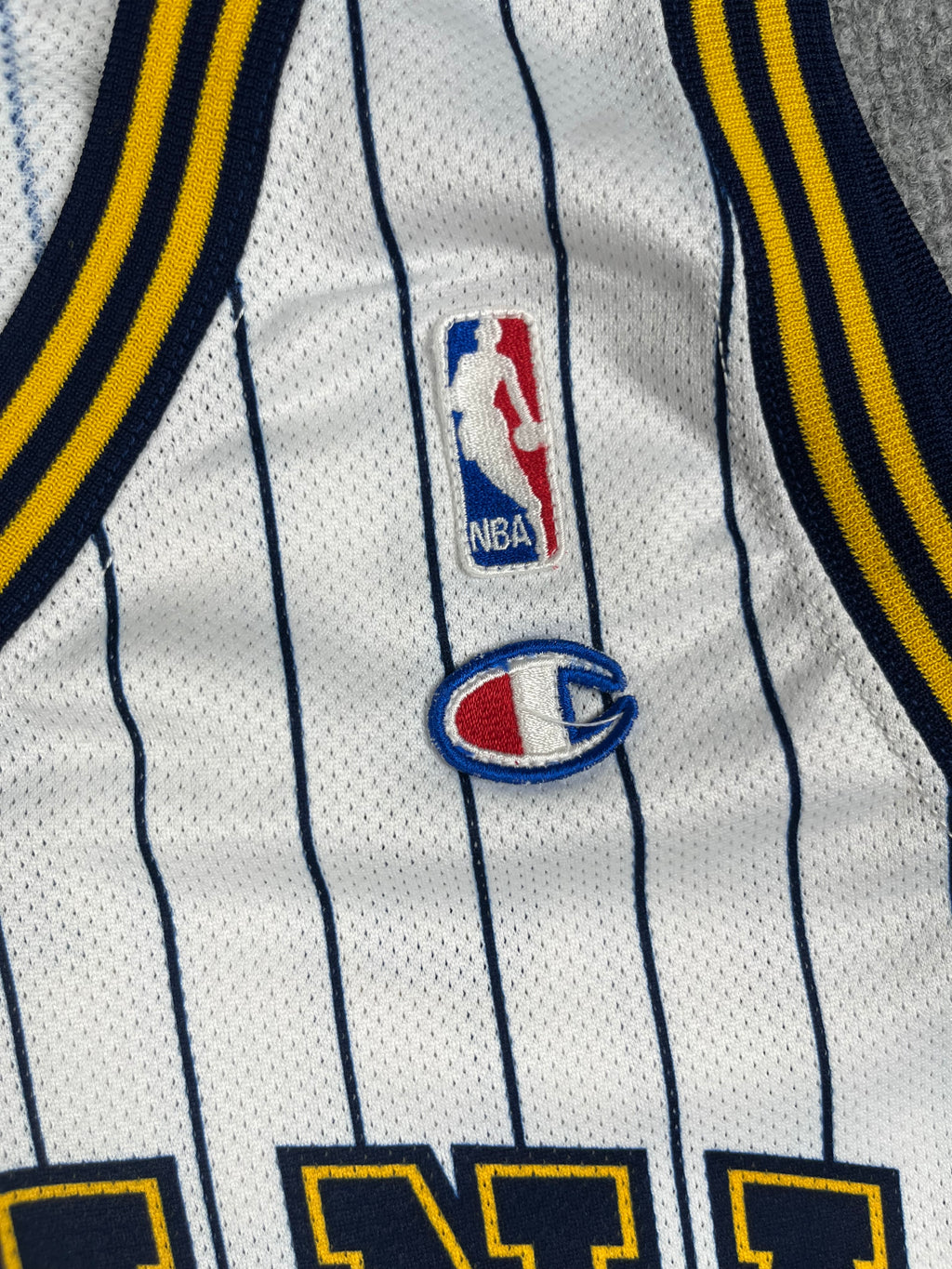 Jermaine O'Neal #7 - Indiana Pacers Home 2001-2005 - Champion (XXL) - Maillot NBA