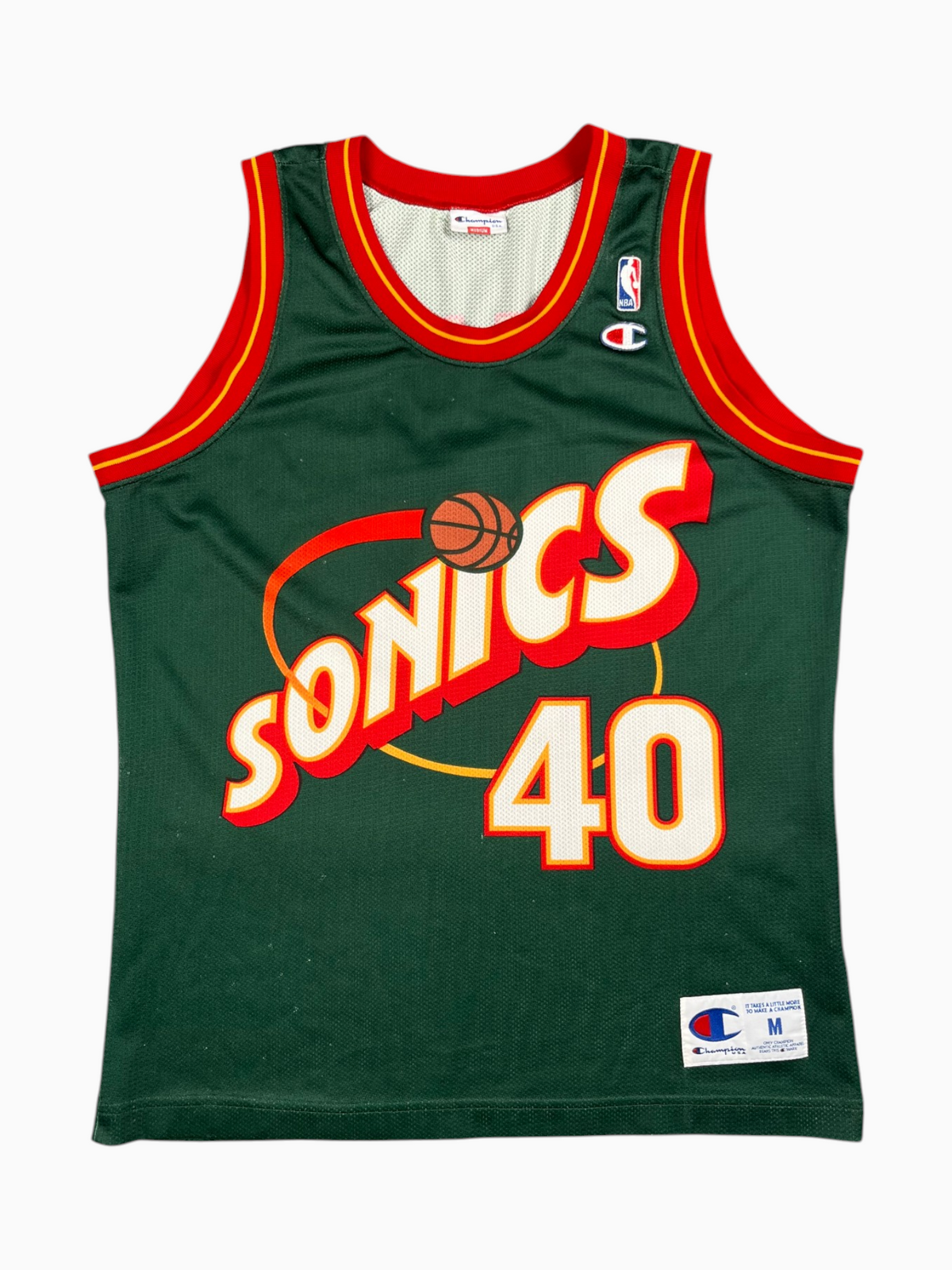 Shawn Kemp #40 - Seattle SuperSonics réversible 1996-1997 - Champion (M) - Maillot NBA