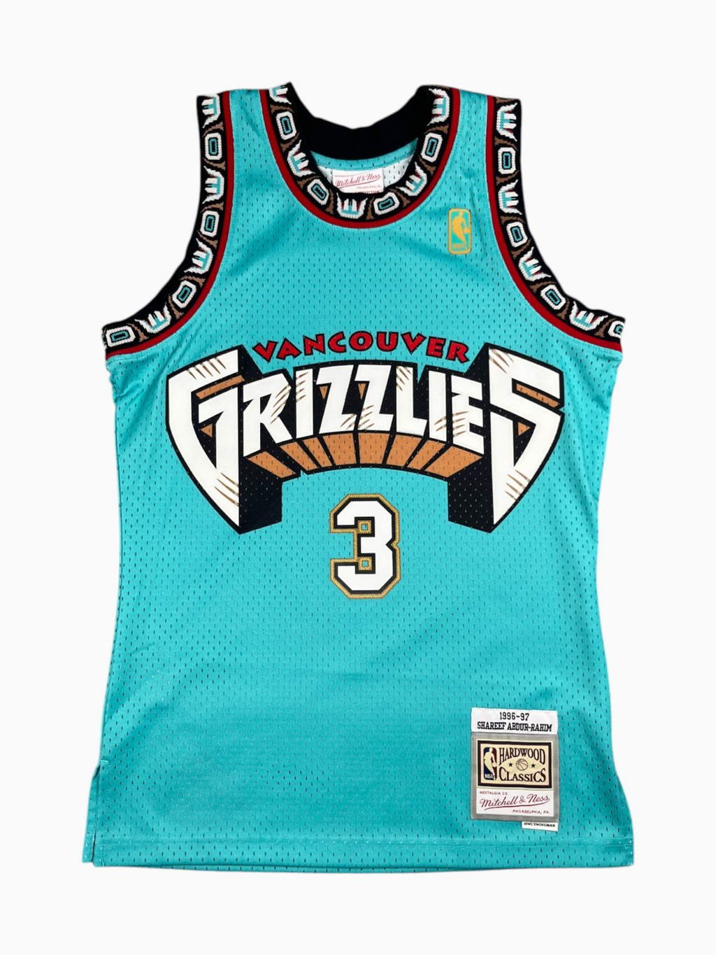 Shareef Abdur-Rahim #3 - Vancouver Grizzlies Home 1997-2001 - Mitchell & Ness (S) - Maillot NBA