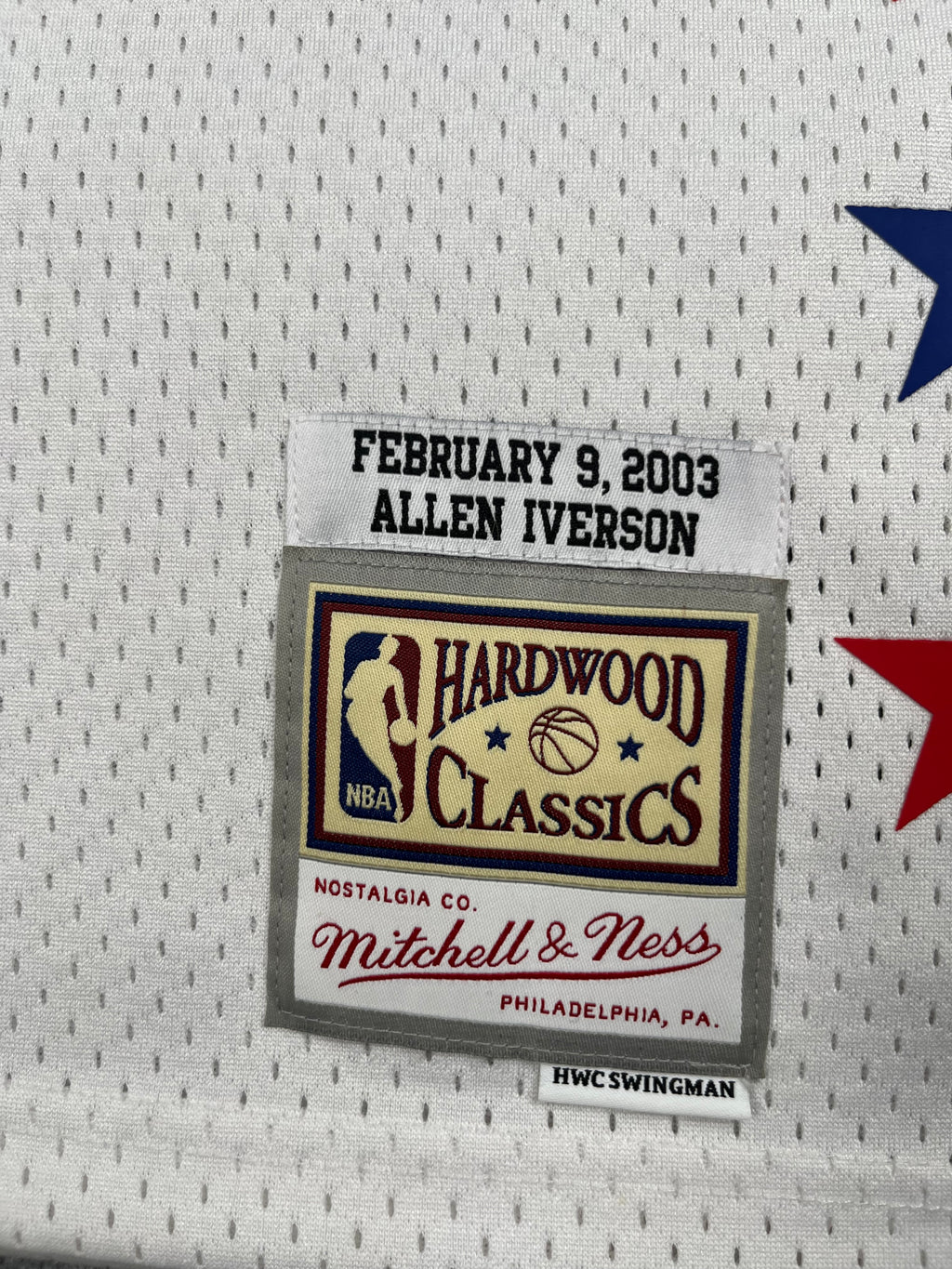 Allen Iverson #3 - Philadelphie 76ers All Star Game 2003 - Mitchell & Ness (L) - Maillot NBA
