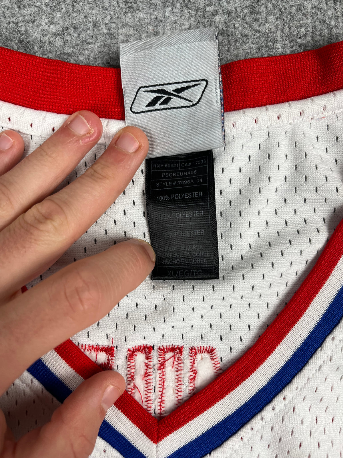 Richard "Rip" Hamilton #32 - Detroit Pistons Hardwood Classics 1978-1981 - Reebok (XL) - Maillot NBA