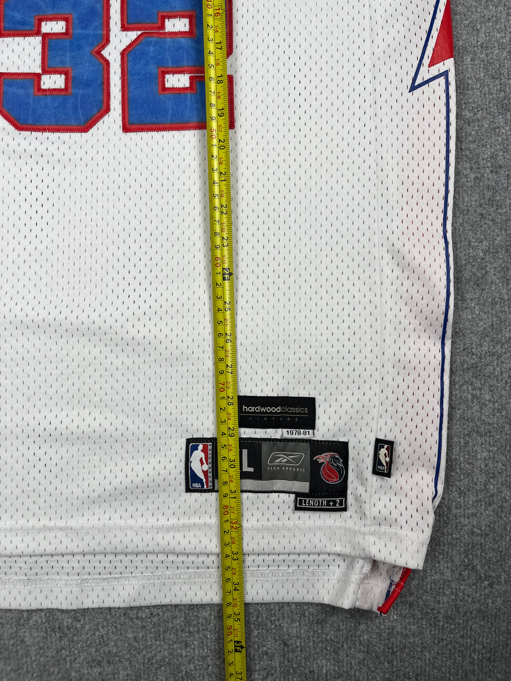 Richard "Rip" Hamilton #32 - Detroit Pistons Hardwood Classics 1978-1981 - Reebok (XL) - Maillot NBA