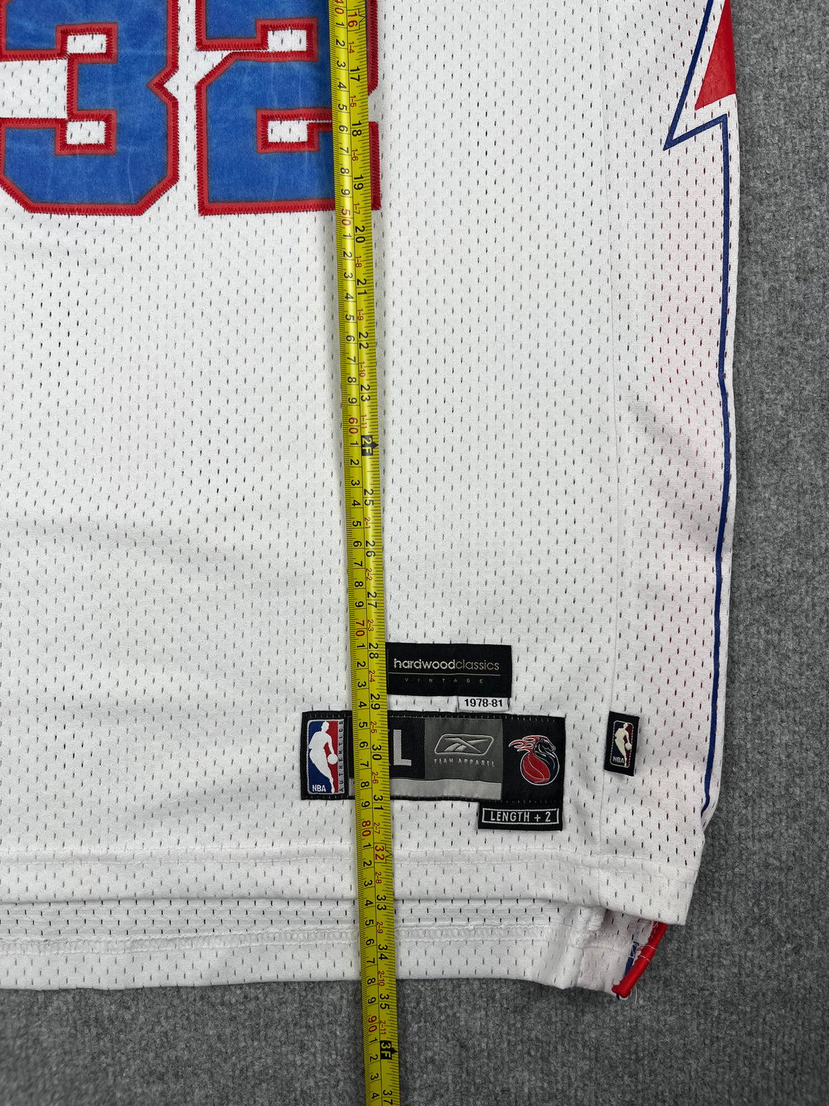 Richard "Rip" Hamilton #32 - Detroit Pistons Hardwood Classics 1978-1981 - Reebok (XL) - Maillot NBA