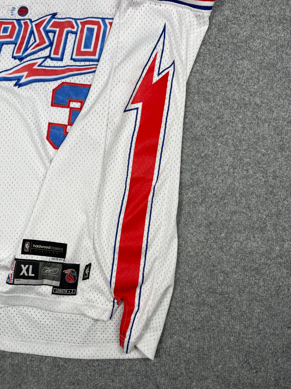Richard "Rip" Hamilton #32 - Detroit Pistons Hardwood Classics 1978-1981 - Reebok (XL) - Maillot NBA