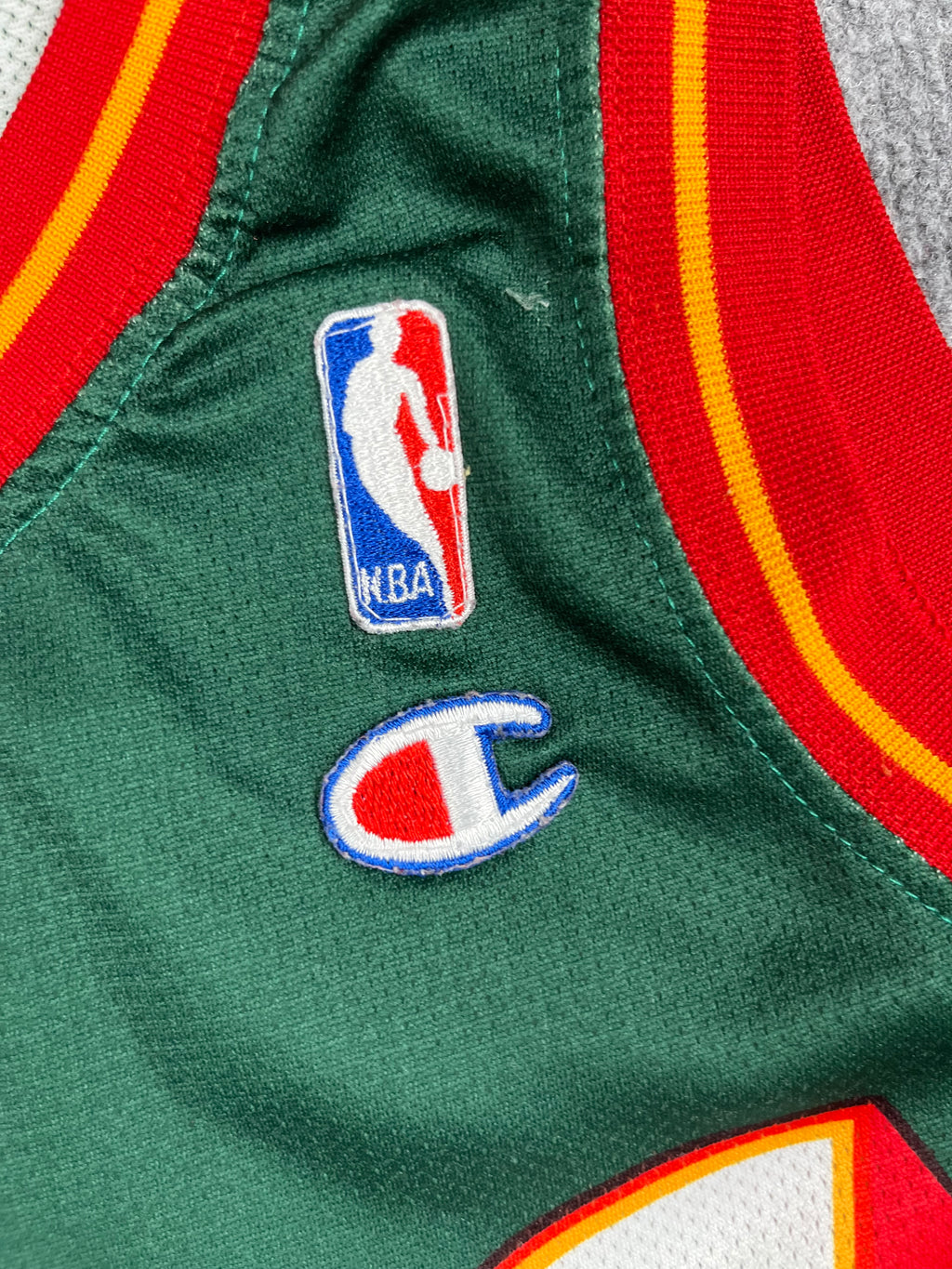Detlef Schrempf #11 - Seattle SuperSonics Away 1996-1999 - Champion (S) - Maillot NBA