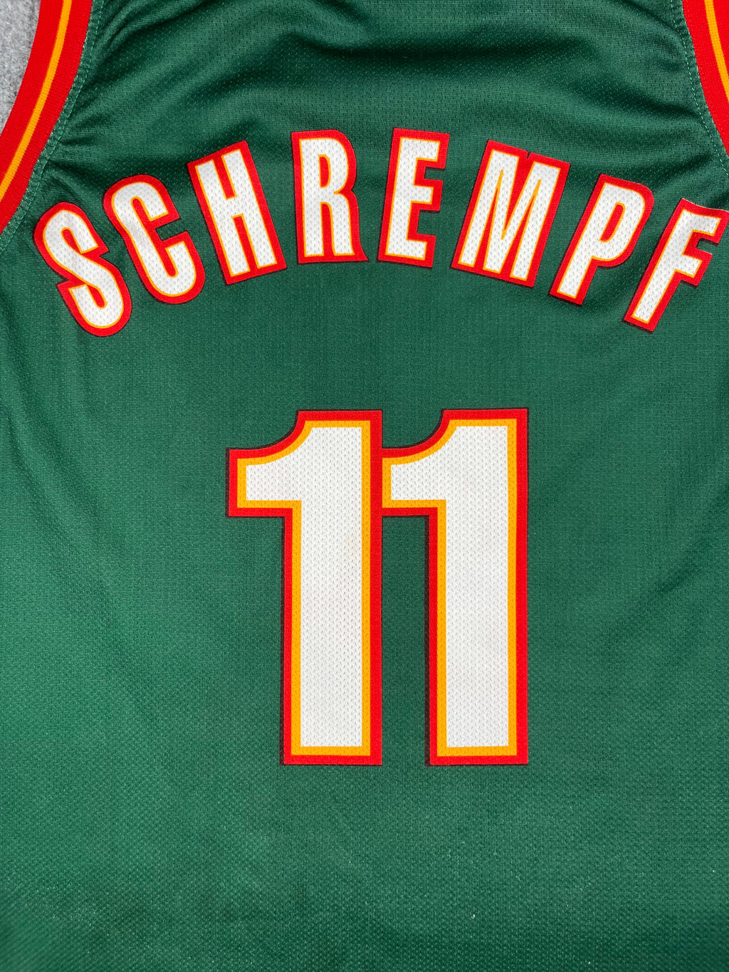 Detlef Schrempf #11 - Seattle SuperSonics Away 1996-1999 - Champion (S) - Maillot NBA