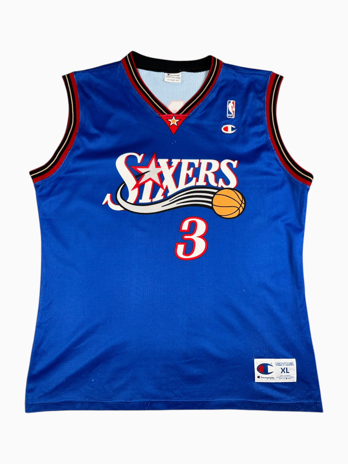 Allen Iverson #3 - Philadelphie 76ers Alternate 2000-2006 - Champion (XL) - Maillot NBA