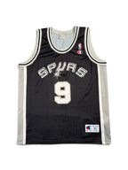 Tony Parker #9 - San Antonio Spurs Away 2002- Champion (XL) - Maillot NBA