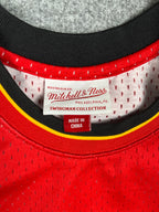 Steve Smith #8 - Atlanta Hawks Gold/Red Fadeaway 1996-1997 - Mitchell & Ness (L) - Maillot NBA