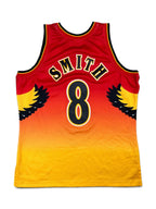 Steve Smith #8 - Atlanta Hawks Gold/Red Fadeaway 1996-1997 - Mitchell & Ness (L) - Maillot NBA