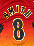 Steve Smith #8 - Atlanta Hawks Gold/Red Fadeaway 1996-1997 - Mitchell & Ness (L) - Maillot NBA