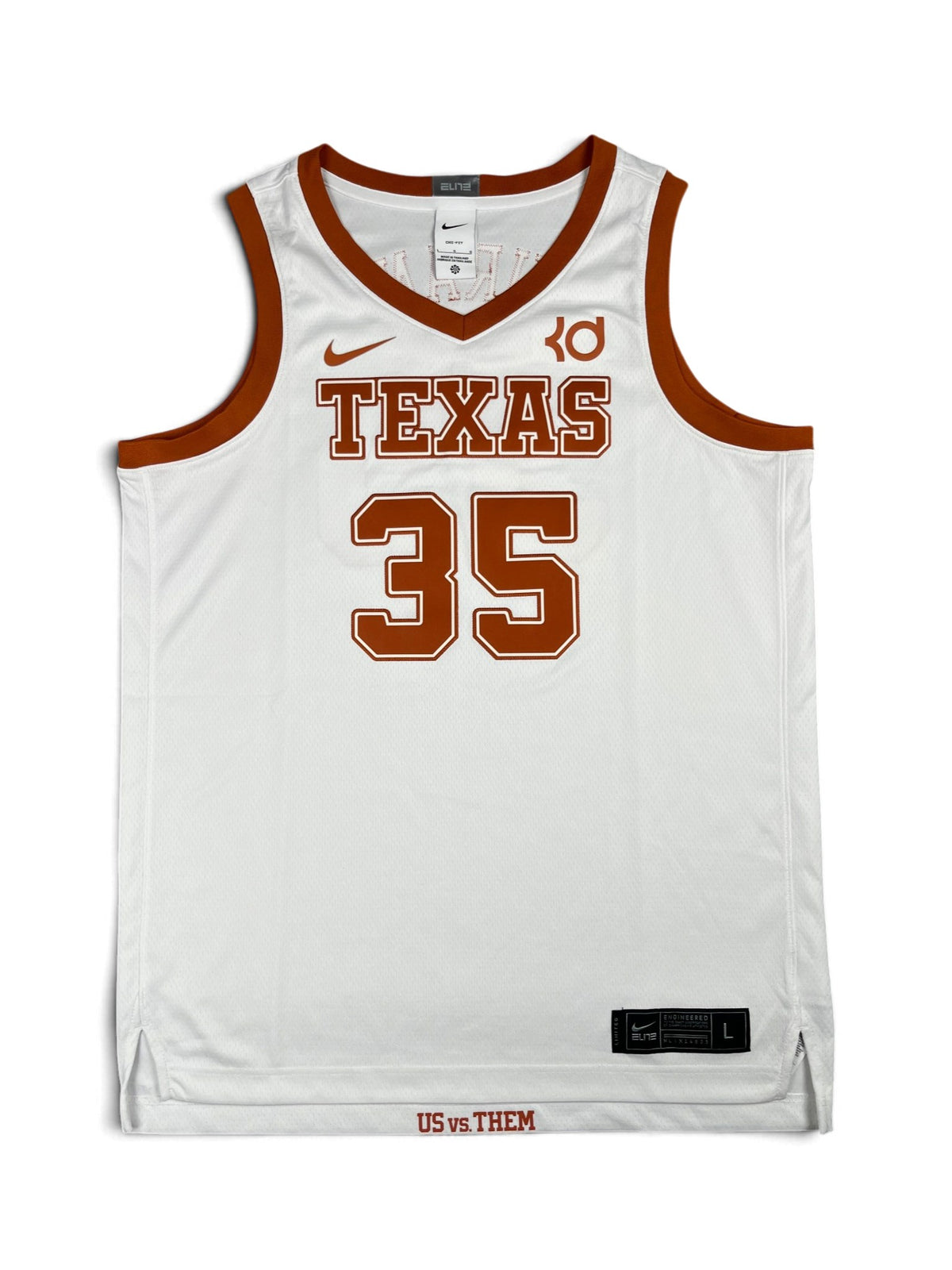 Kevin Durant #35 - Texas Longhorns Home NCAA - Nike (L) - Maillot NBA