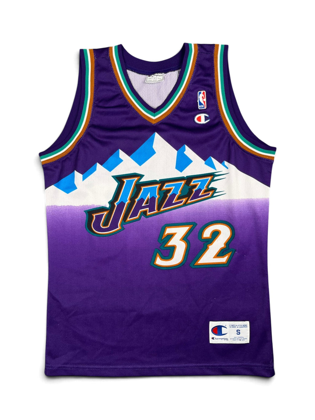 Karl Malone #32 - Utah Jazz Away 1997-2003 - Champion (S) - Maillot NBA