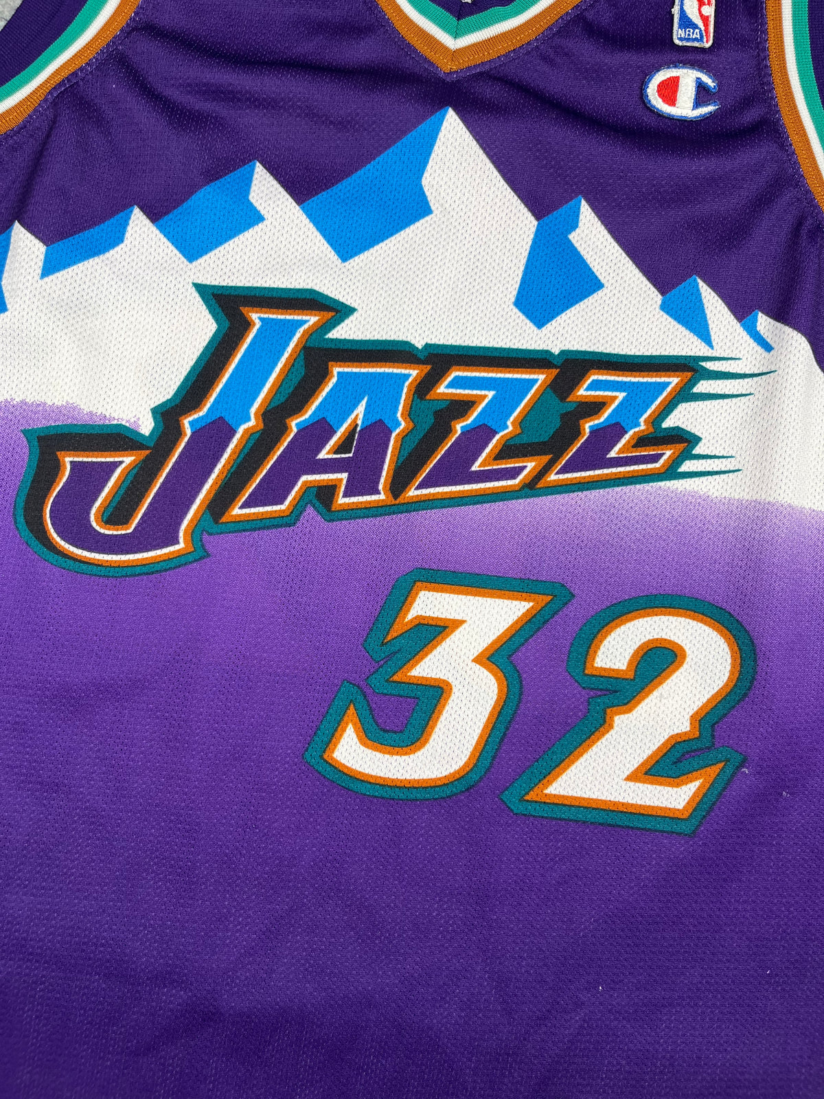 Karl Malone #32 - Utah Jazz Away 1997-2003 - Champion (S) - Maillot NBA