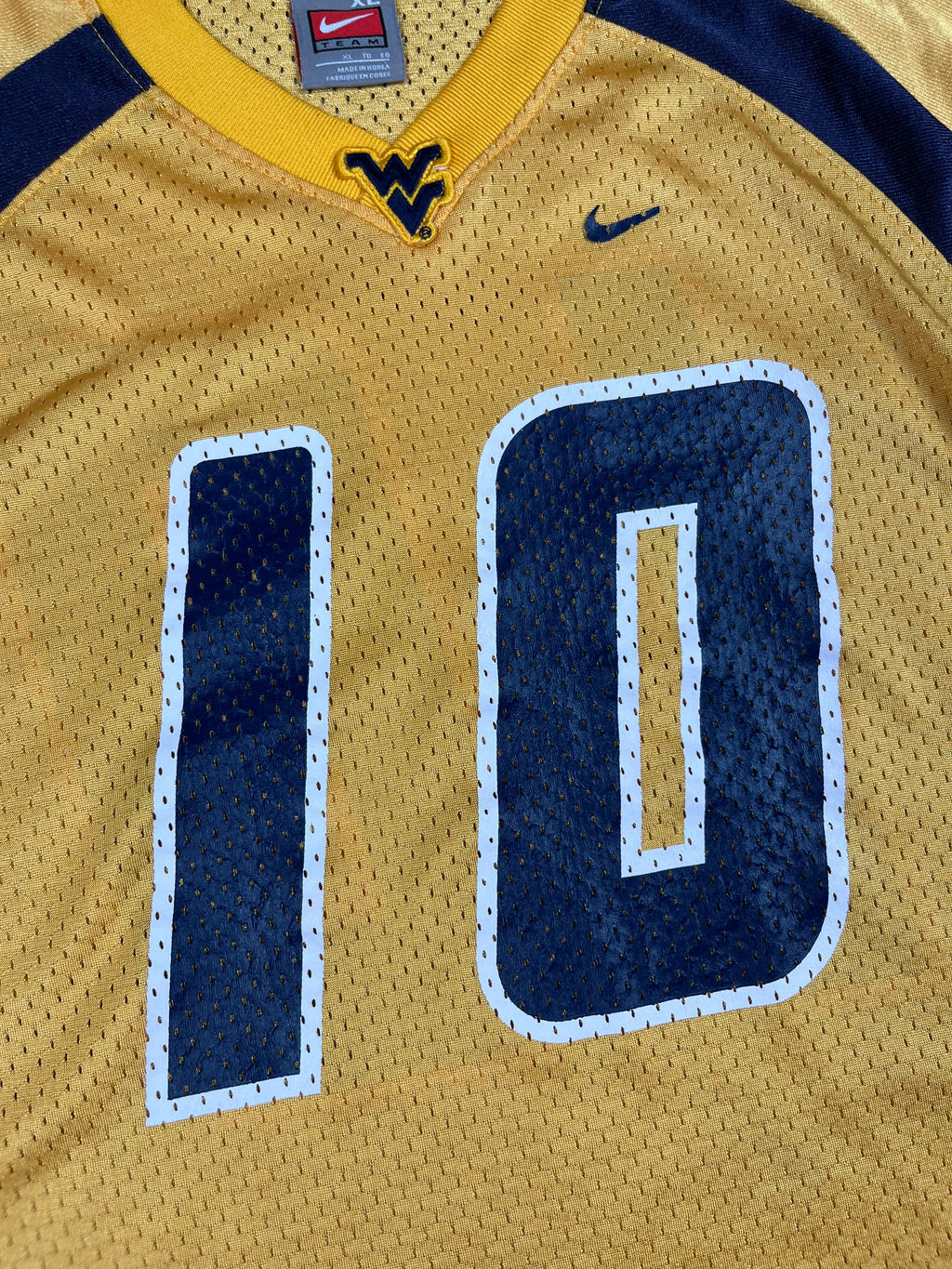 West Virginia Mountaineers #10 - Maillot NCAA Away 2000's - Nike (XL) - Maillot NCAA