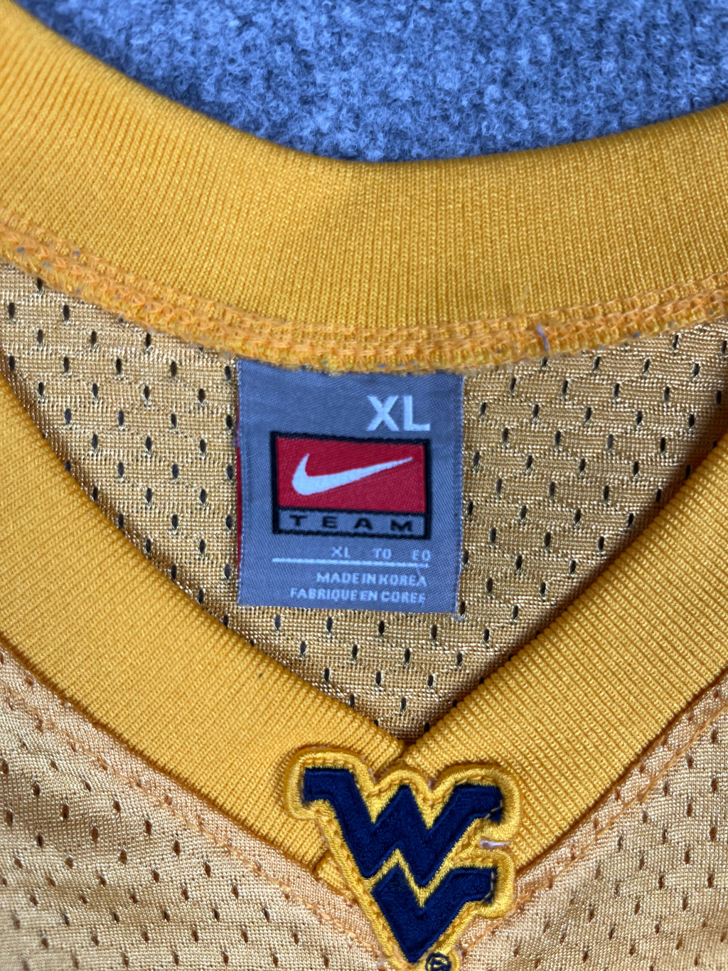 West Virginia Mountaineers #10 - Maillot NCAA Away 2000's - Nike (XL) - Maillot NCAA
