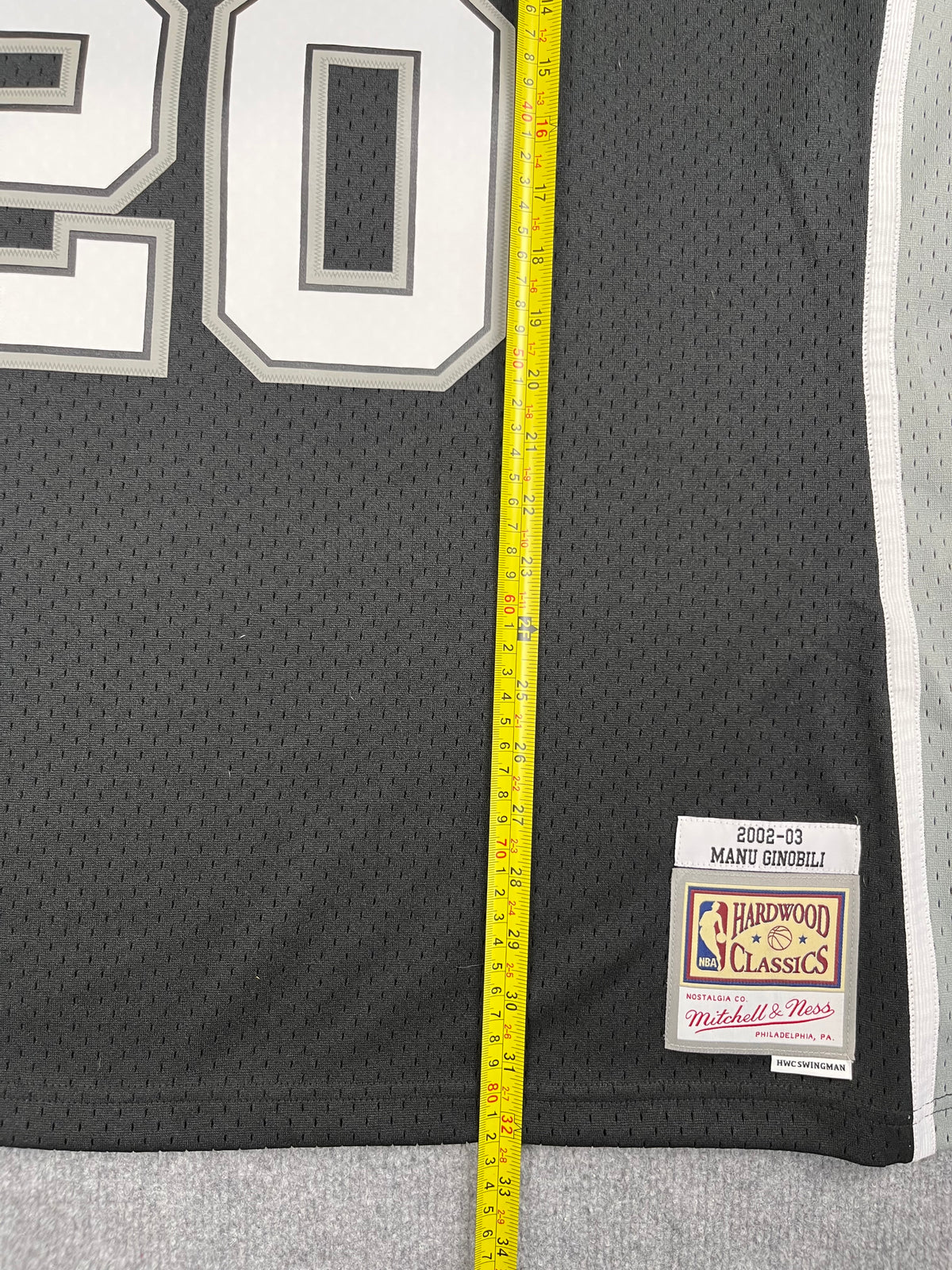 Manu Ginobili #20 - San Antonio Spurs Away 2002-2003 - Mitchell & Ness (XXL) - Maillot NBA