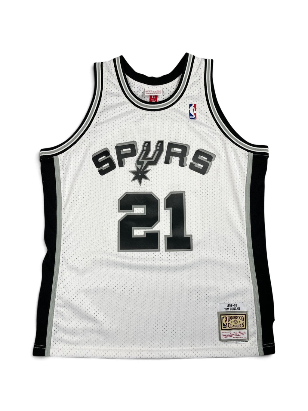 Tim Duncan #21 - San Antonio Spurs Home 1998-1999 - Mitchell & Ness (XL) - Maillot NBA