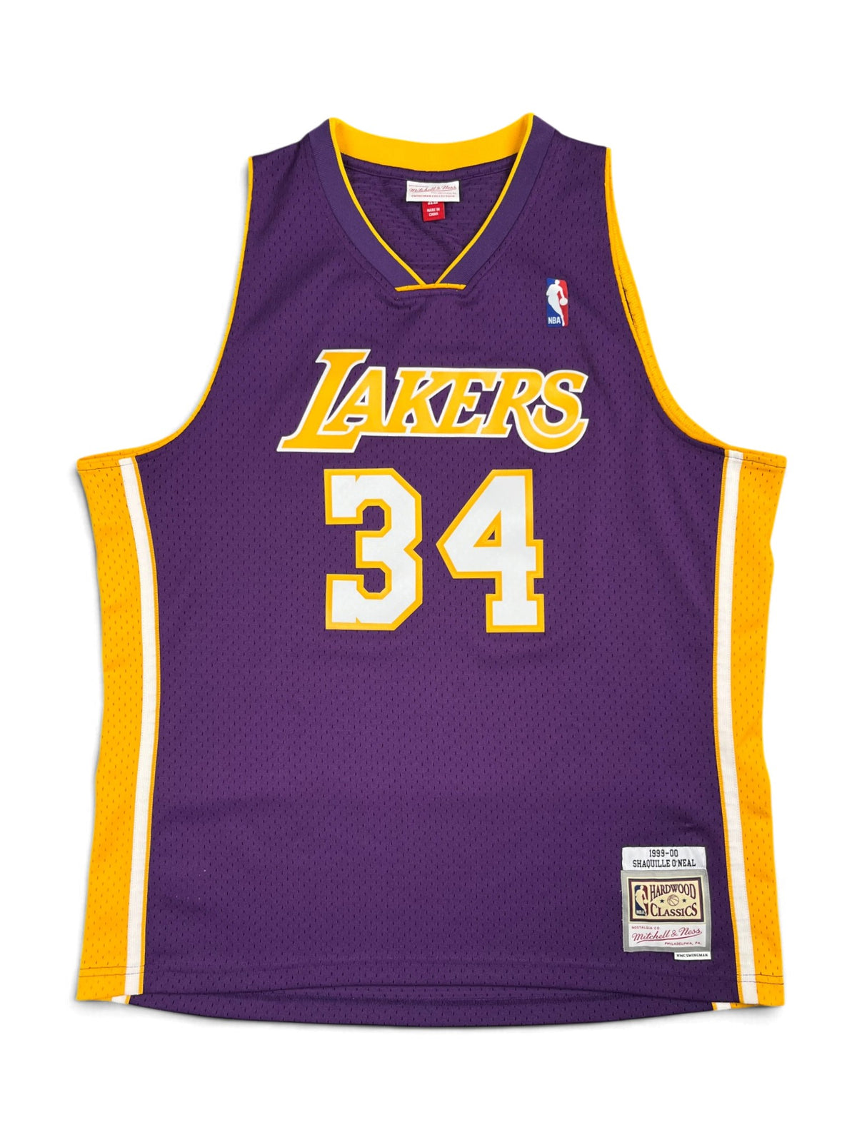 Shaquille O'Neal #34 - Los Angeles Lakers Away 1999-2000 - Mitchell & Ness (XL) - Maillot NBA