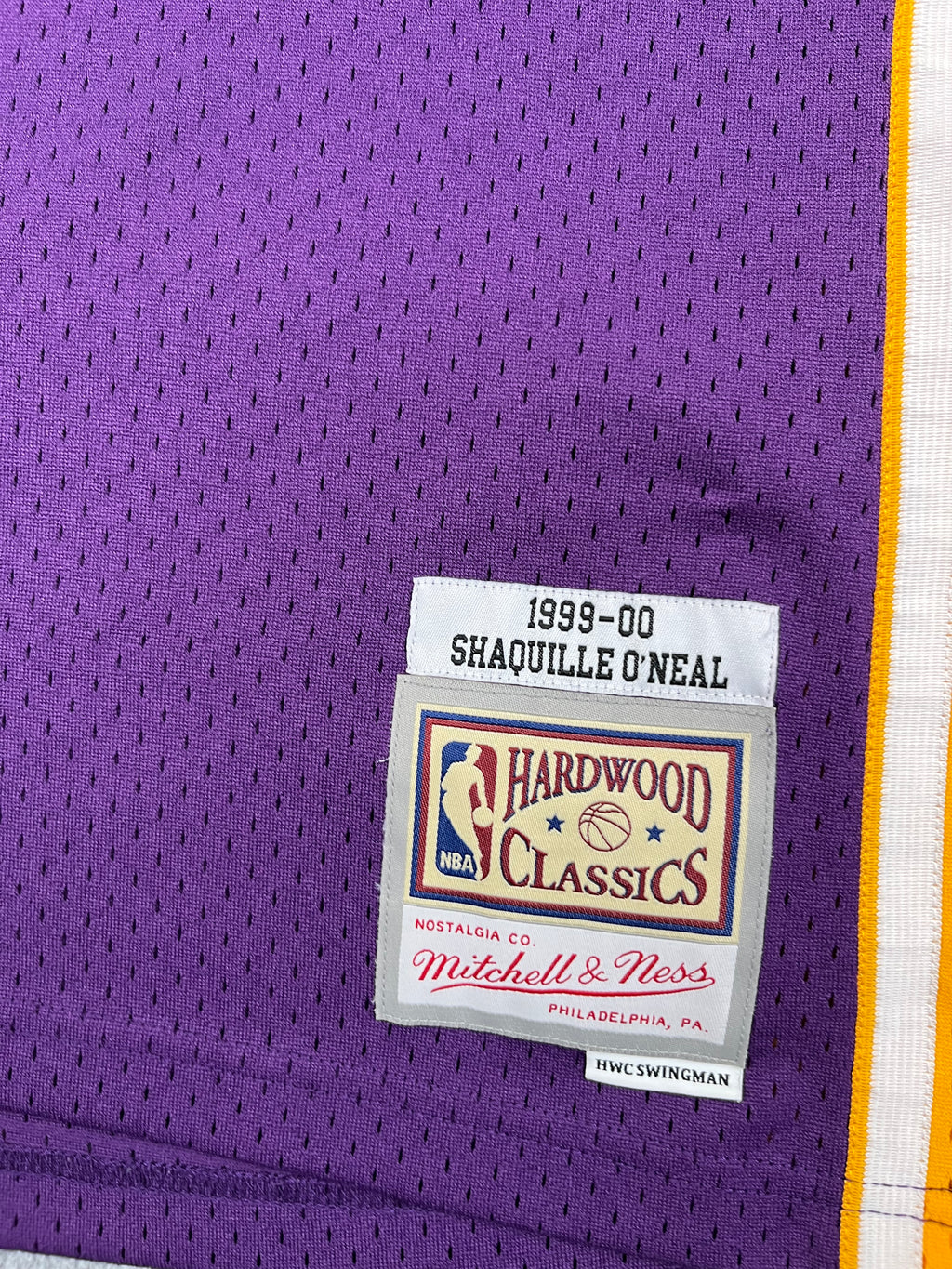Shaquille O'Neal #34 - Los Angeles Lakers Away 1999-2000 - Mitchell & Ness (XL) - Maillot NBA