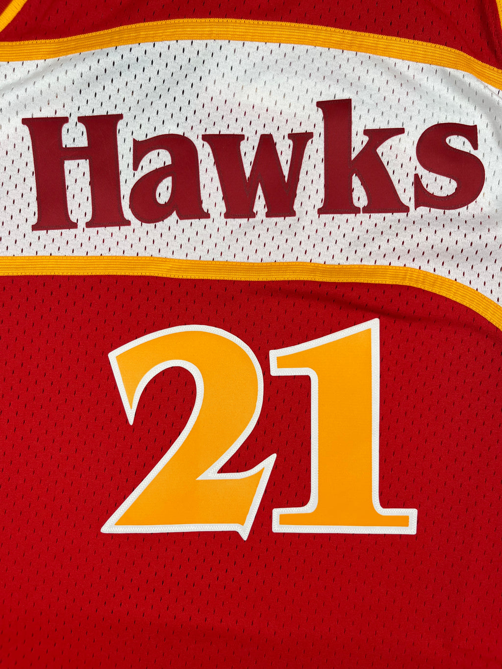 Dominique Wilkins #21 - Atlanta Hawks Away 1986-1987 - Mitchell & Ness (L) - Maillot NBA