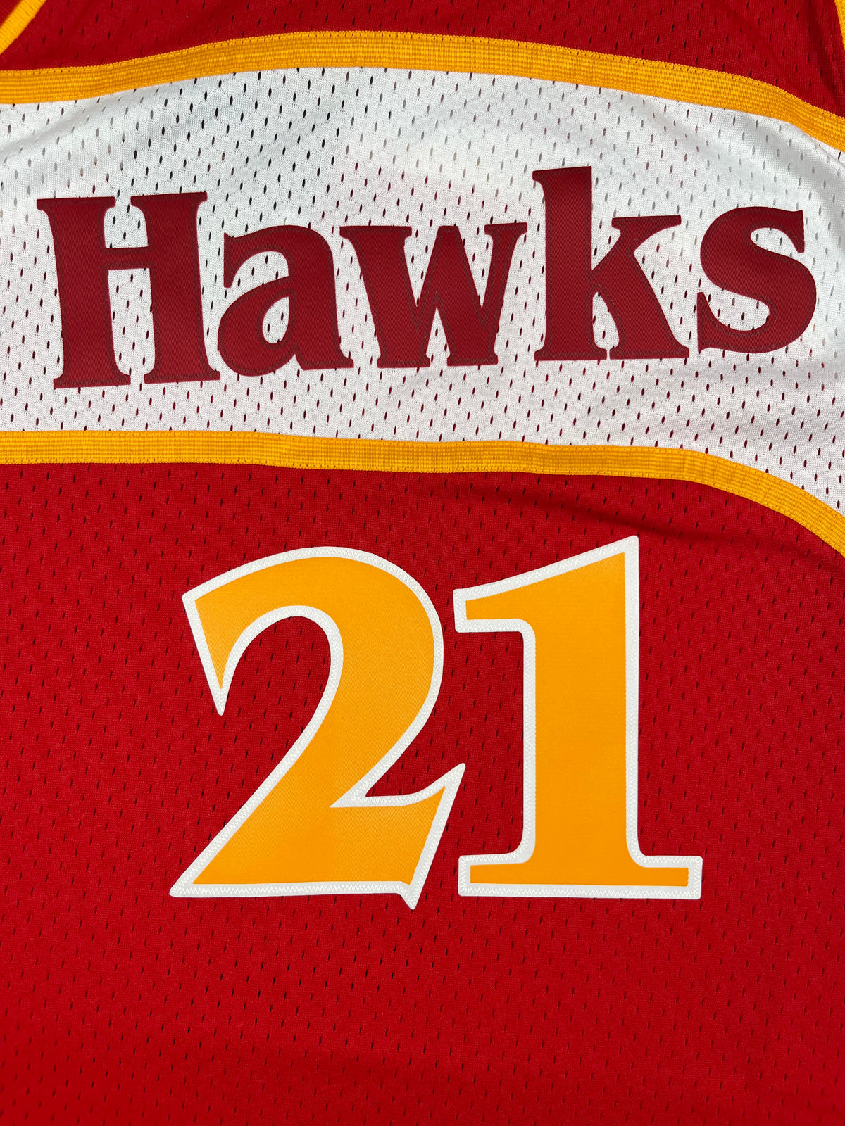 Dominique Wilkins #21 - Atlanta Hawks Away 1986-1987 - Mitchell & Ness (L) - Maillot NBA