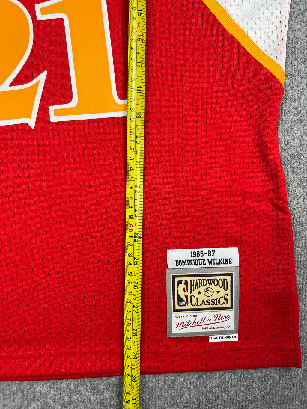 Dominique Wilkins #21 - Atlanta Hawks Away 1986-1987 - Mitchell & Ness (L) - Maillot NBA