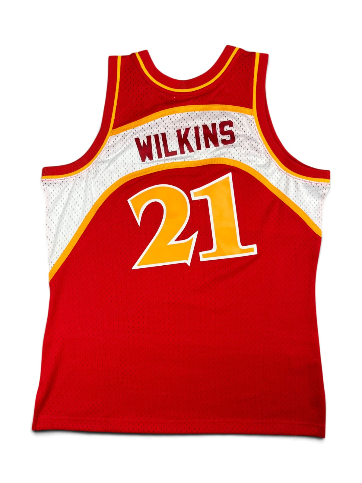 Dominique Wilkins #21 - Atlanta Hawks Away 1986-1987 - Mitchell & Ness (L) - Maillot NBA