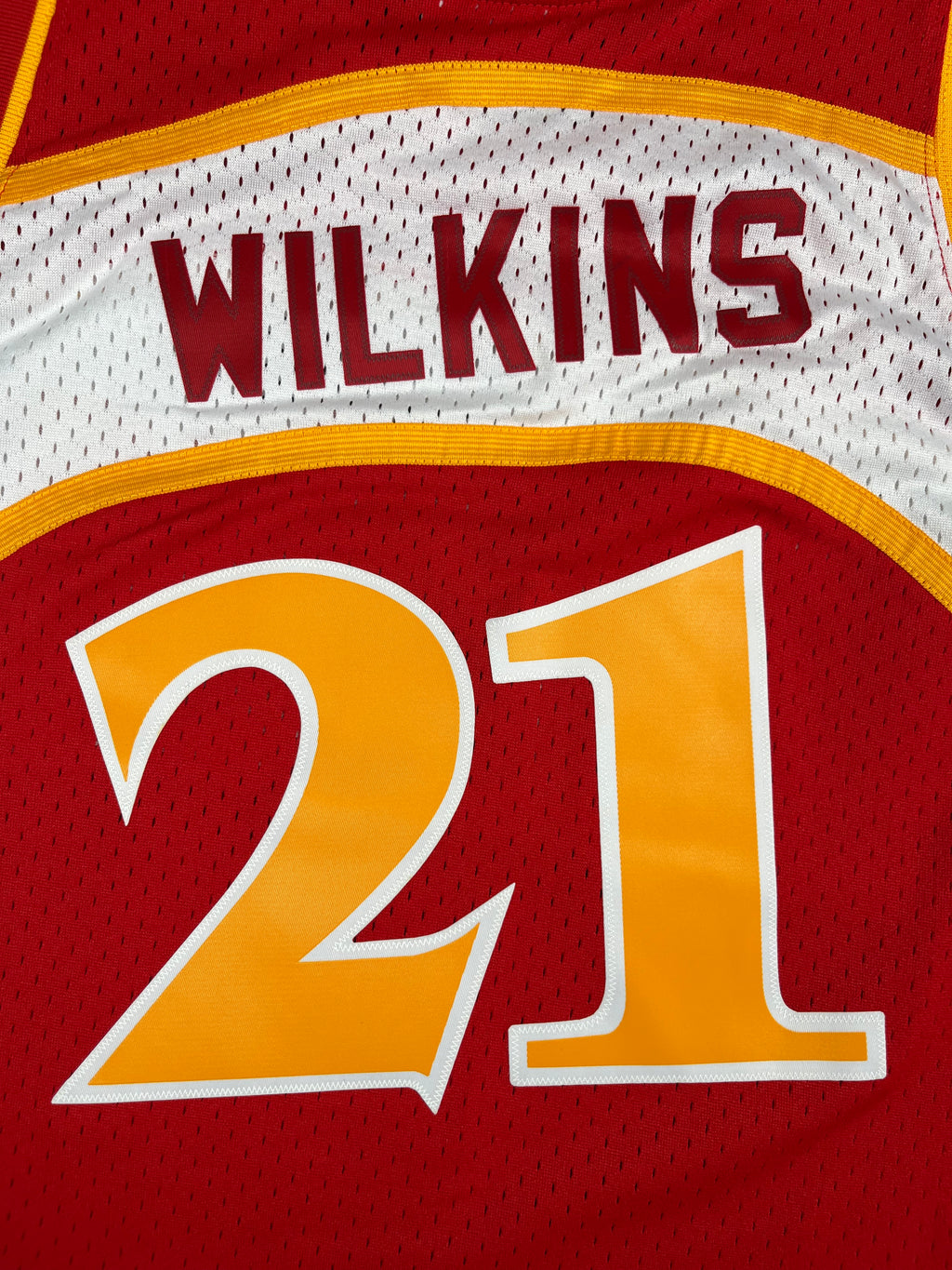 Dominique Wilkins #21 - Atlanta Hawks Away 1986-1987 - Mitchell & Ness (L) - Maillot NBA