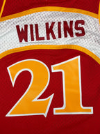 Dominique Wilkins #21 - Atlanta Hawks Away 1986-1987 - Mitchell & Ness (L) - Maillot NBA