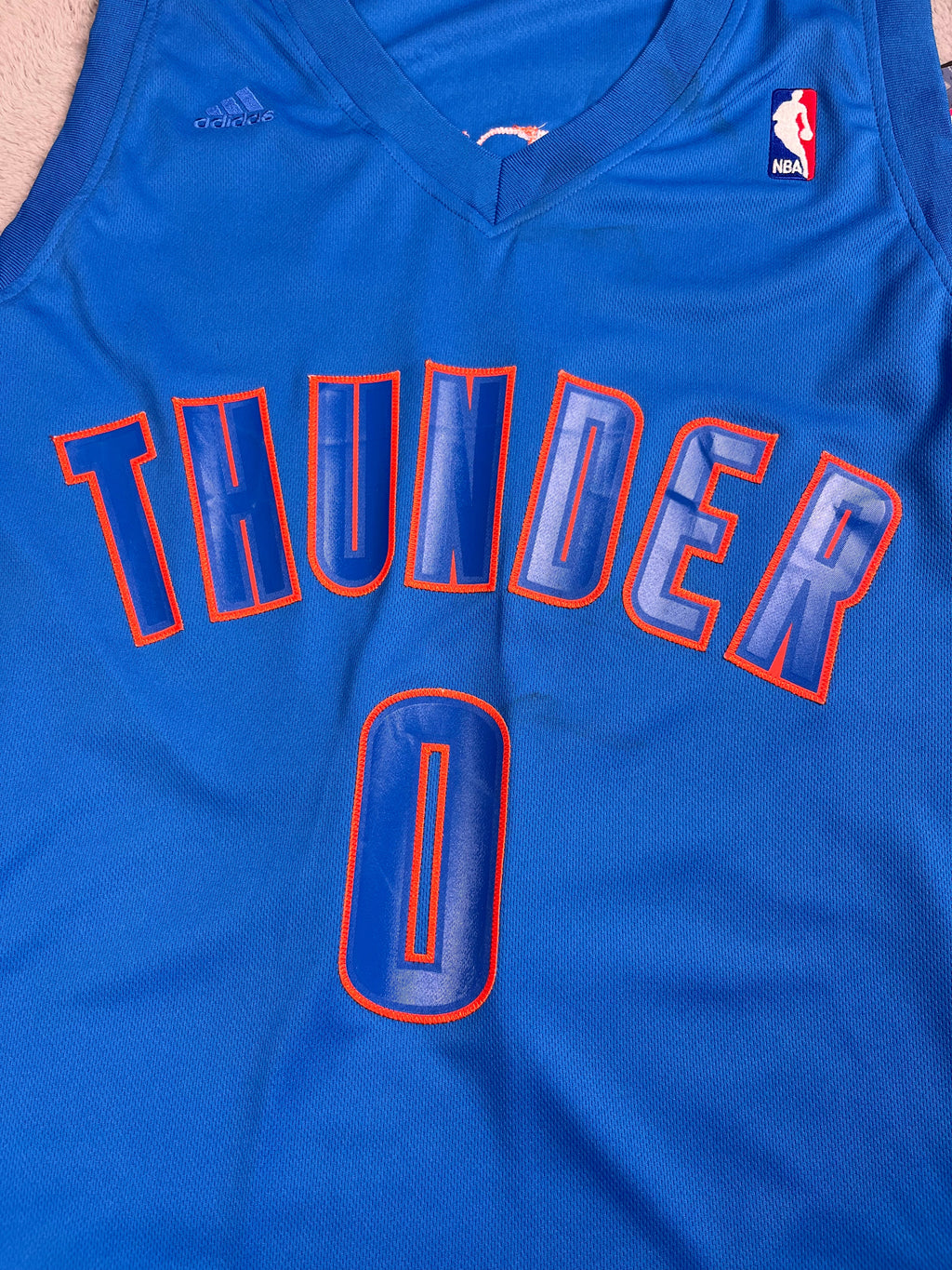 Russell Westbrook #0 - Oklahoma City Thunder Christmas Game 2012-2013 - Adidas (XL) Adidas