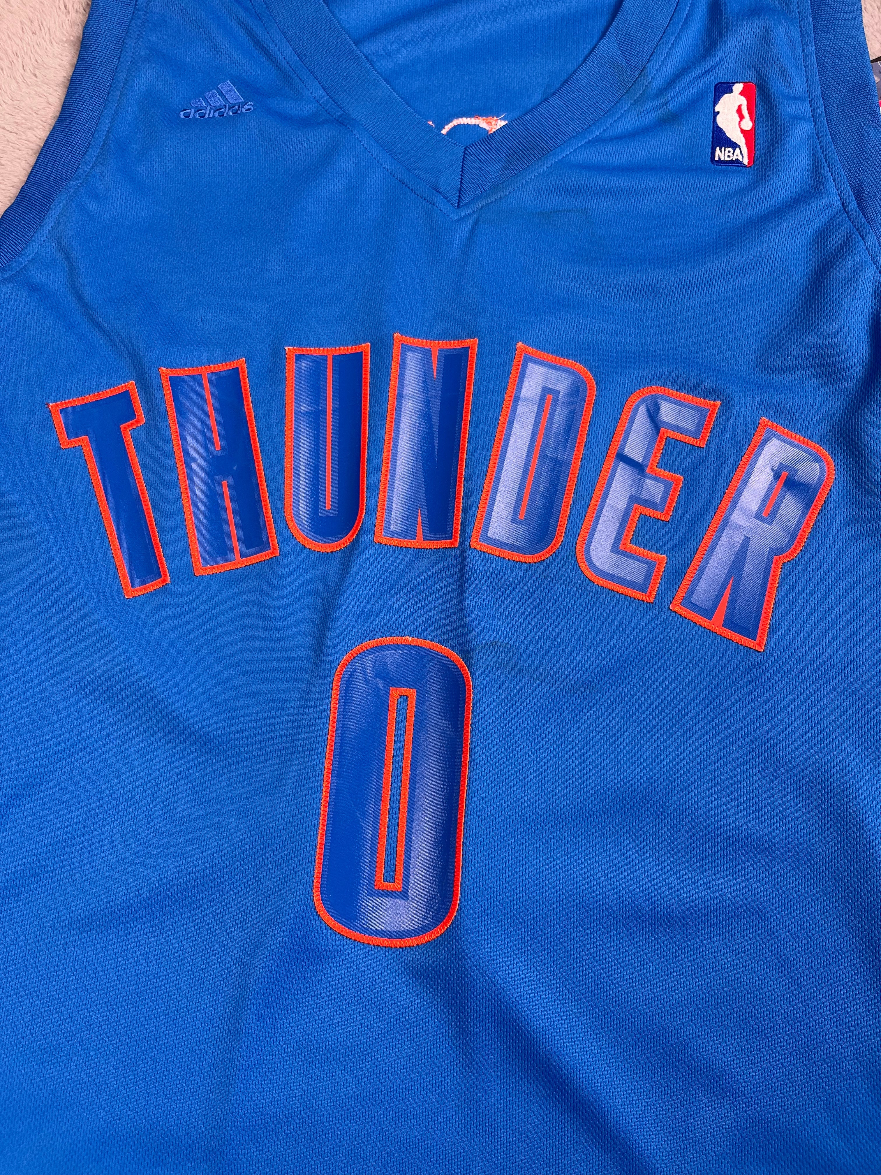 Russell Westbrook #0 - Oklahoma City Thunder Christmas Game 2012-2013 - Adidas (XL) Adidas
