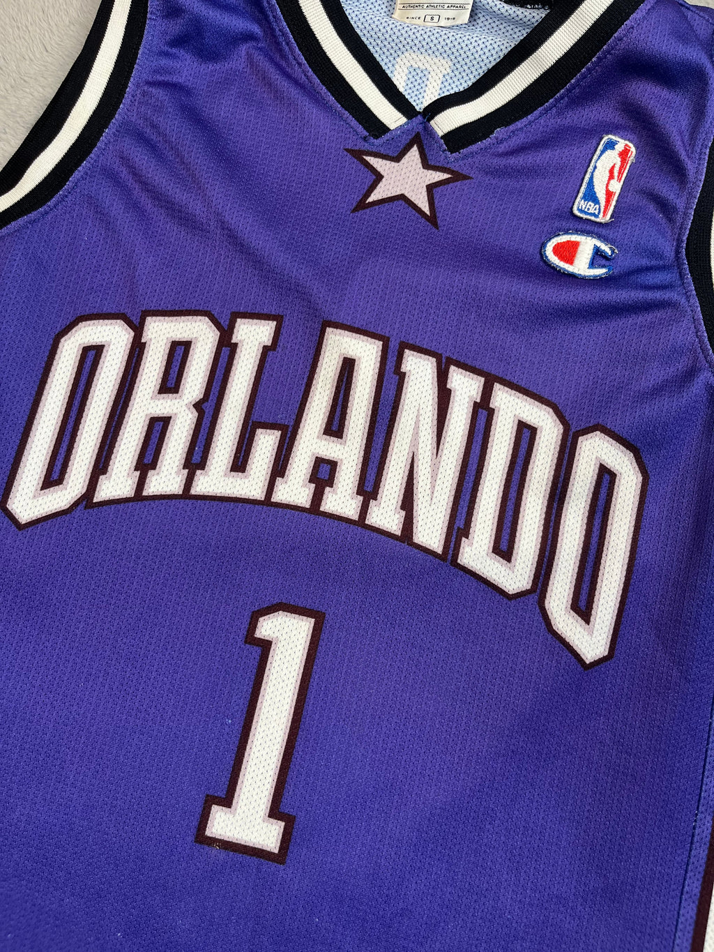 Tracy McGrady #1 - Orlando Magic Away 2004- Champion (S) Champion