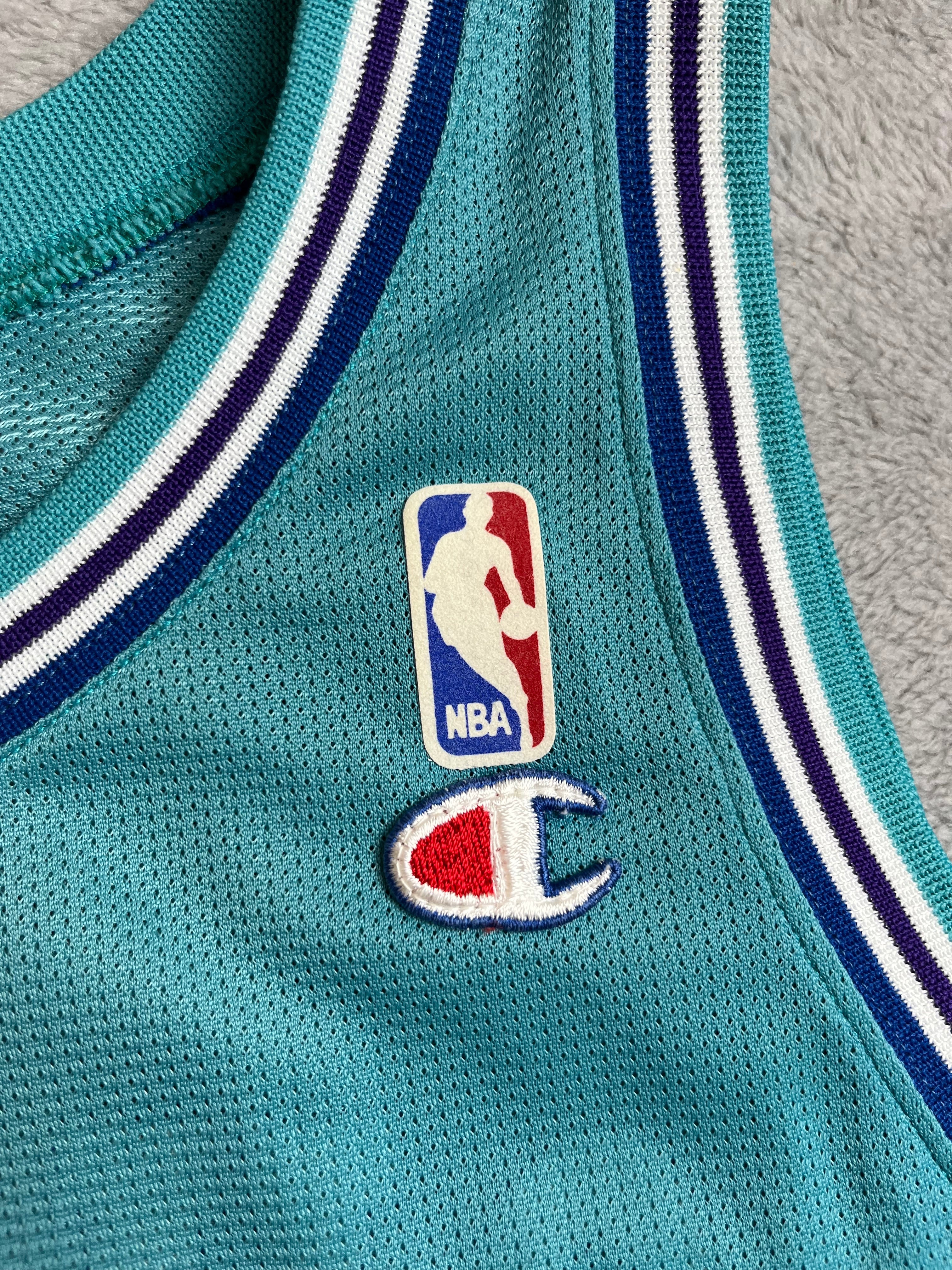 Larry Johnson #2 - Charlotte Hornets Away 1991-1996 - Champion (L) Champion