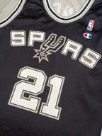 Tim Duncan #21 - San Antonio Spurs Away 1998-2010 - Champion (XL) Champion