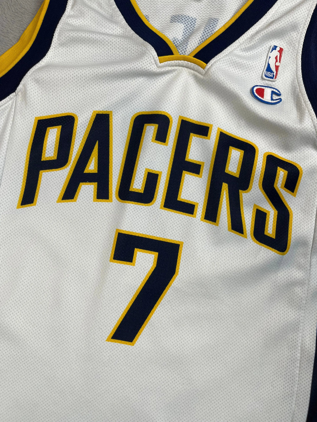 Jermaine O'Neal #7 - Indiana Pacers Home 2006-2008 - Champion (M) - Maillot NBA Champion