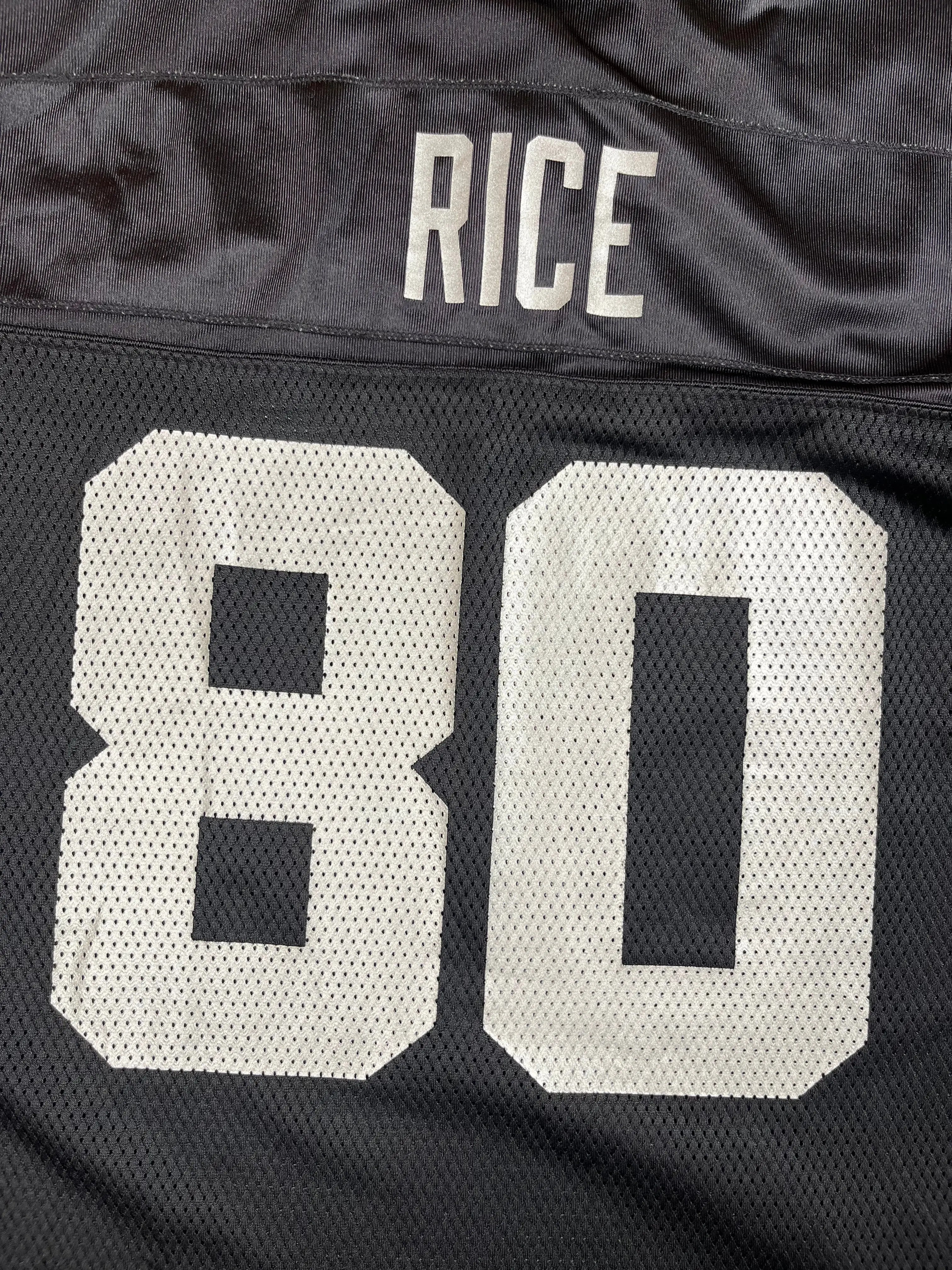 Jerry Rice #80 - Oakland Raiders Home 2001-2004 - Reebok (XL) Reebok