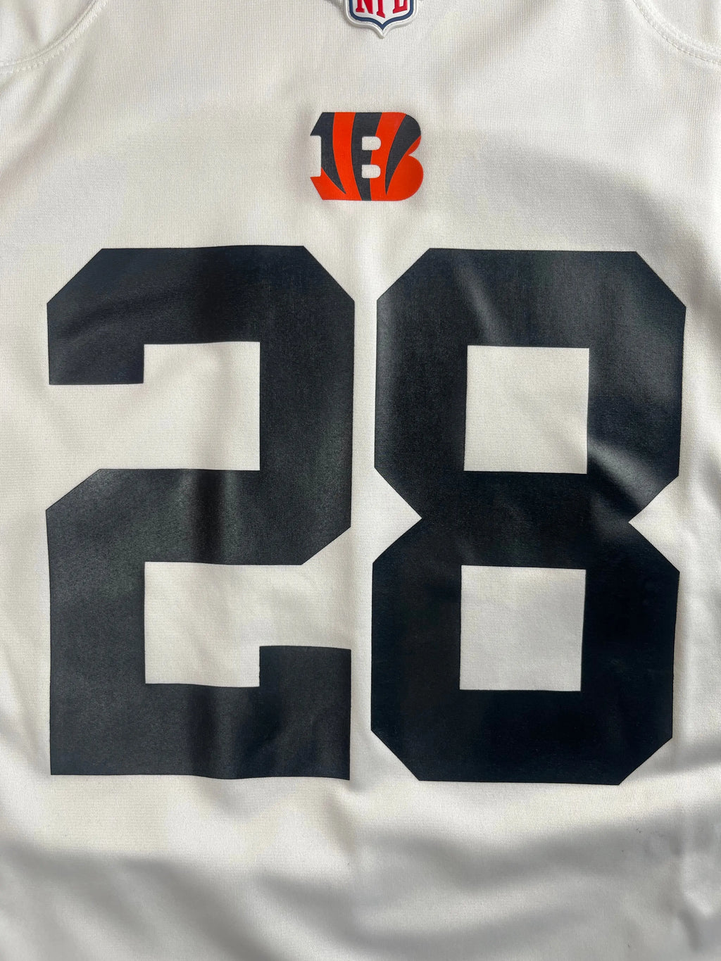 Joe Mixon #28 - Cincinnati Bengals Away 2017-2023 - Nike (M) - Maillot NFL