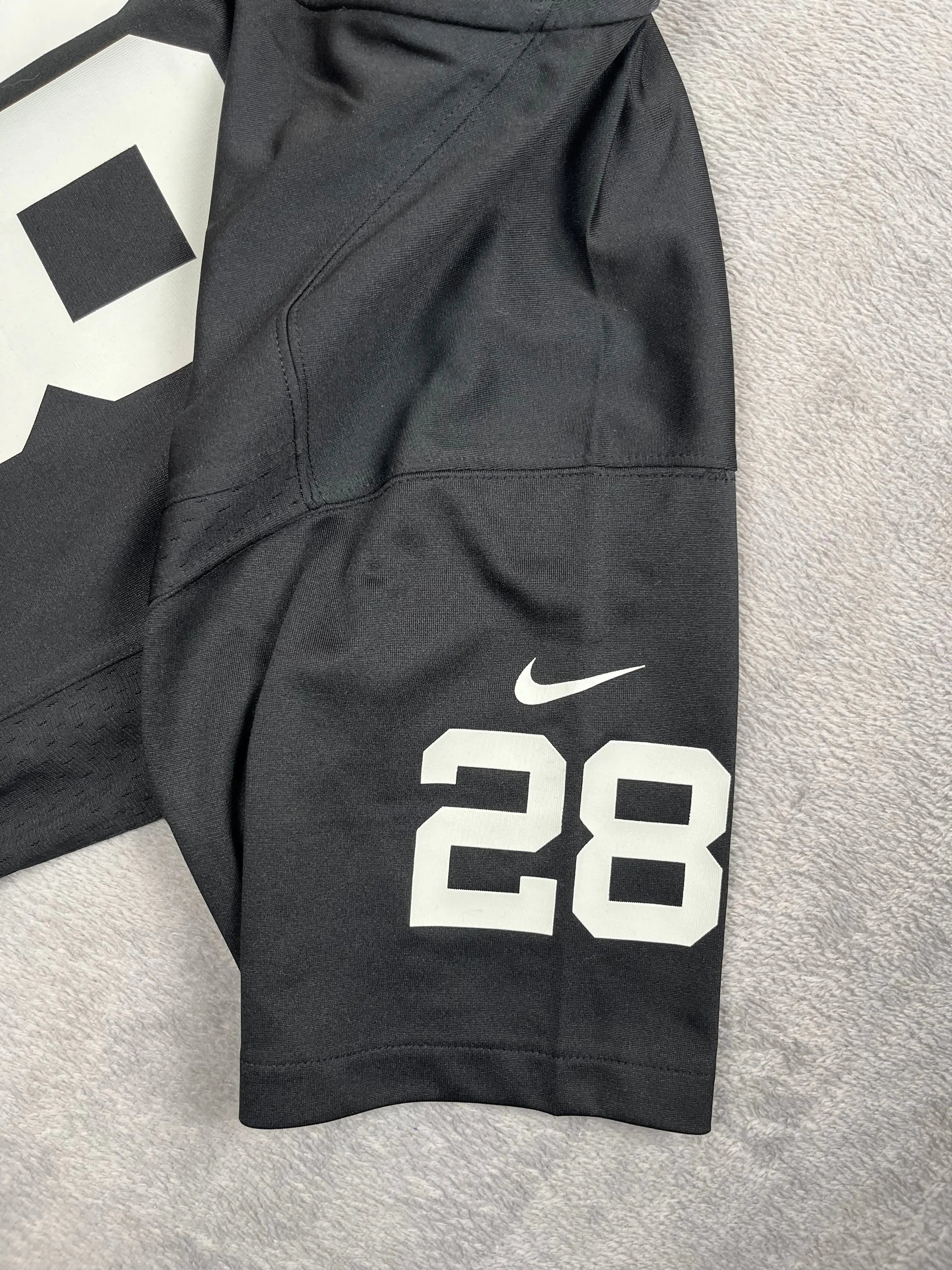 Josh Jacobs #28 - Oakland/Las Vegas Raiders 2019-2023 - Nike (S) (XL Youth) - Maillot NFL Nike